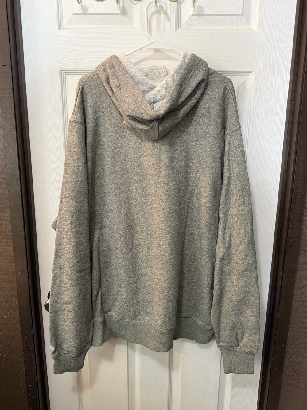 New York Jets Gray Pullover Hoodie Sweatshirt Embroidered Logo Plus Size 2XL - Picture 6 of 7